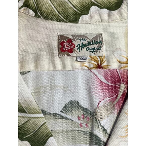 The Hawaiian Original Men’s Button up Aloha Floral Design Shirt Sz XXXL White - Picture 5 of 8
